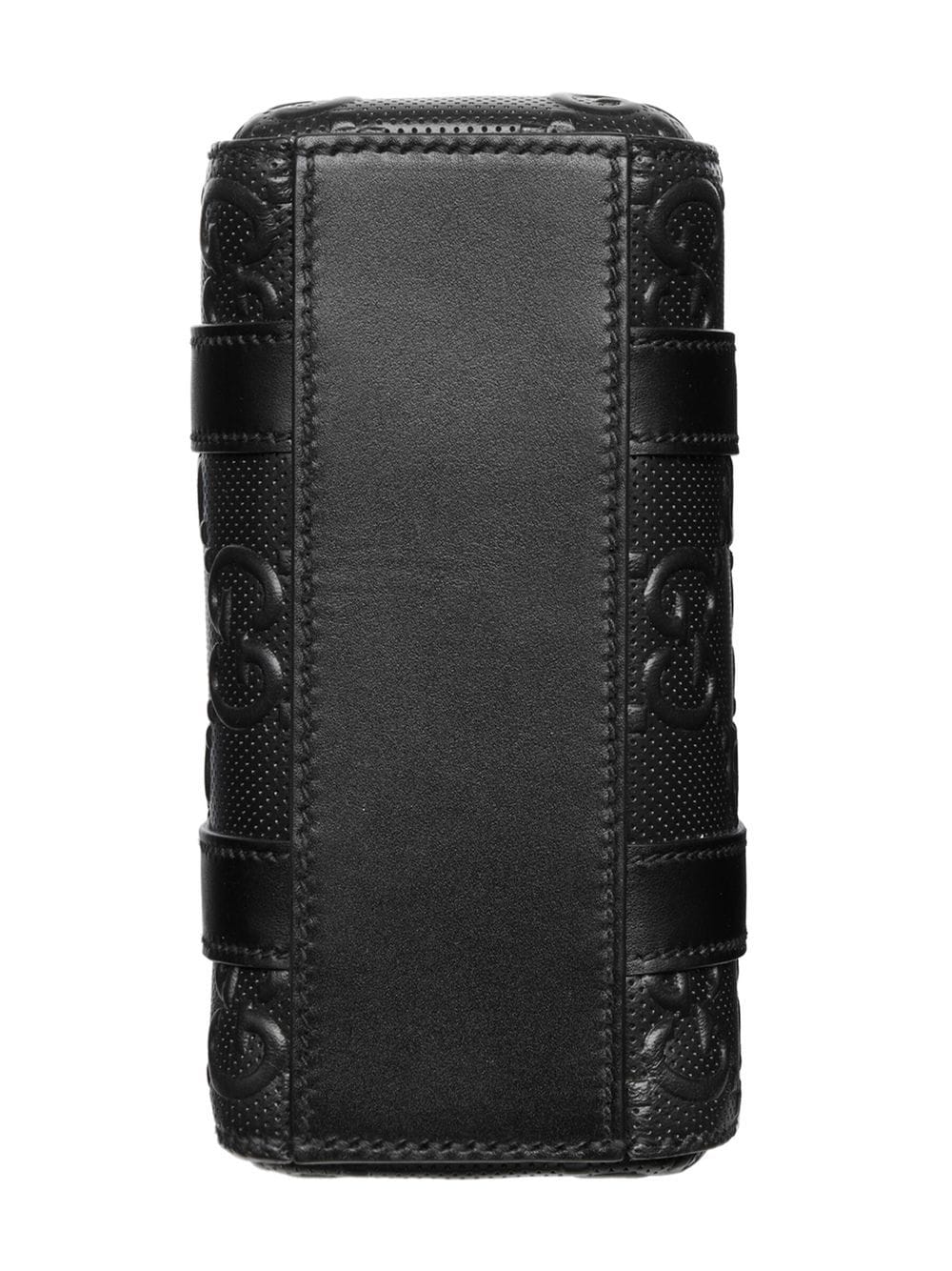 G*u*i gg-embossed mini leather tote bag