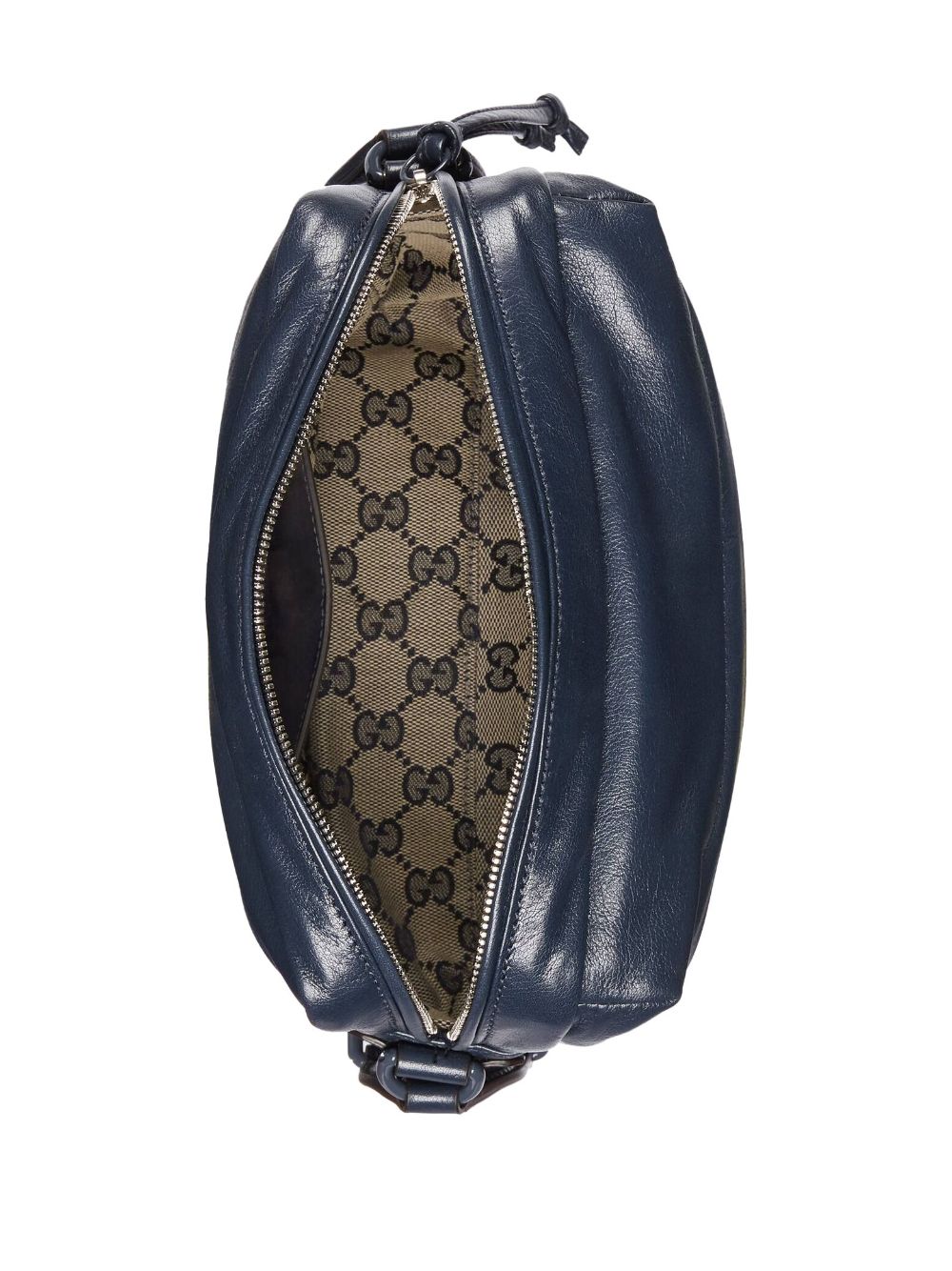 G*u*i double-g leather shoulder bag