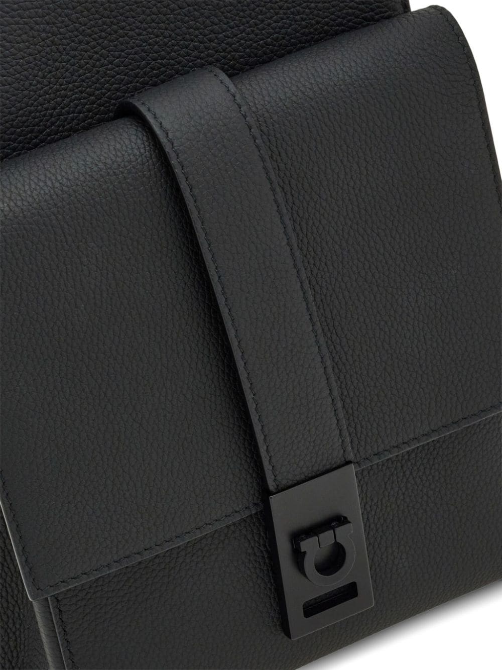 Ferragamo asymmetric faux-leather messenger bag