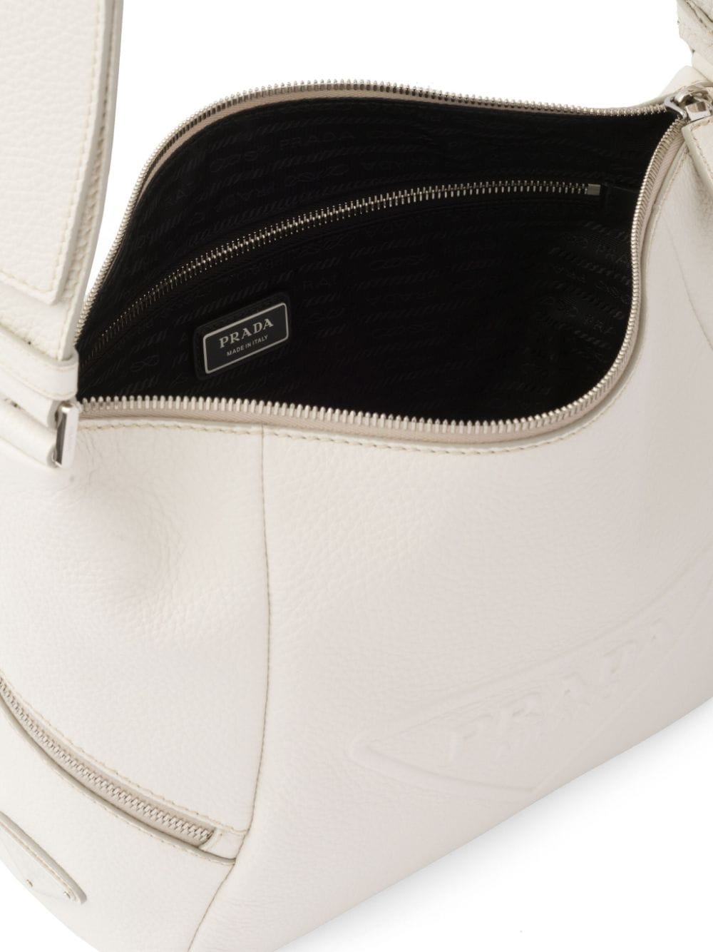 Pra*a debossed-logo shoulder bag