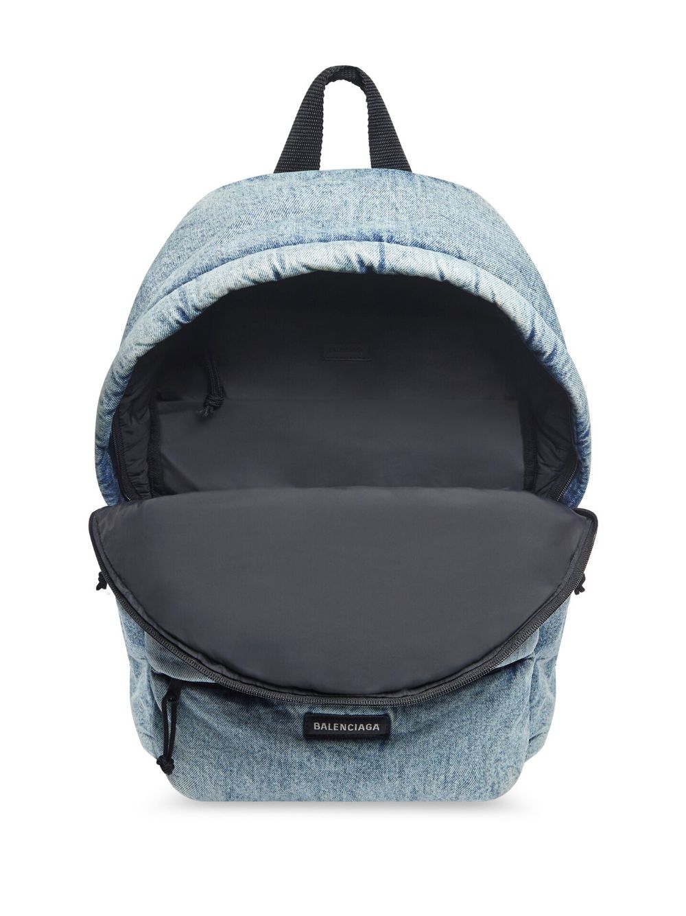 Ba*len*cia*ga washed denim backpack