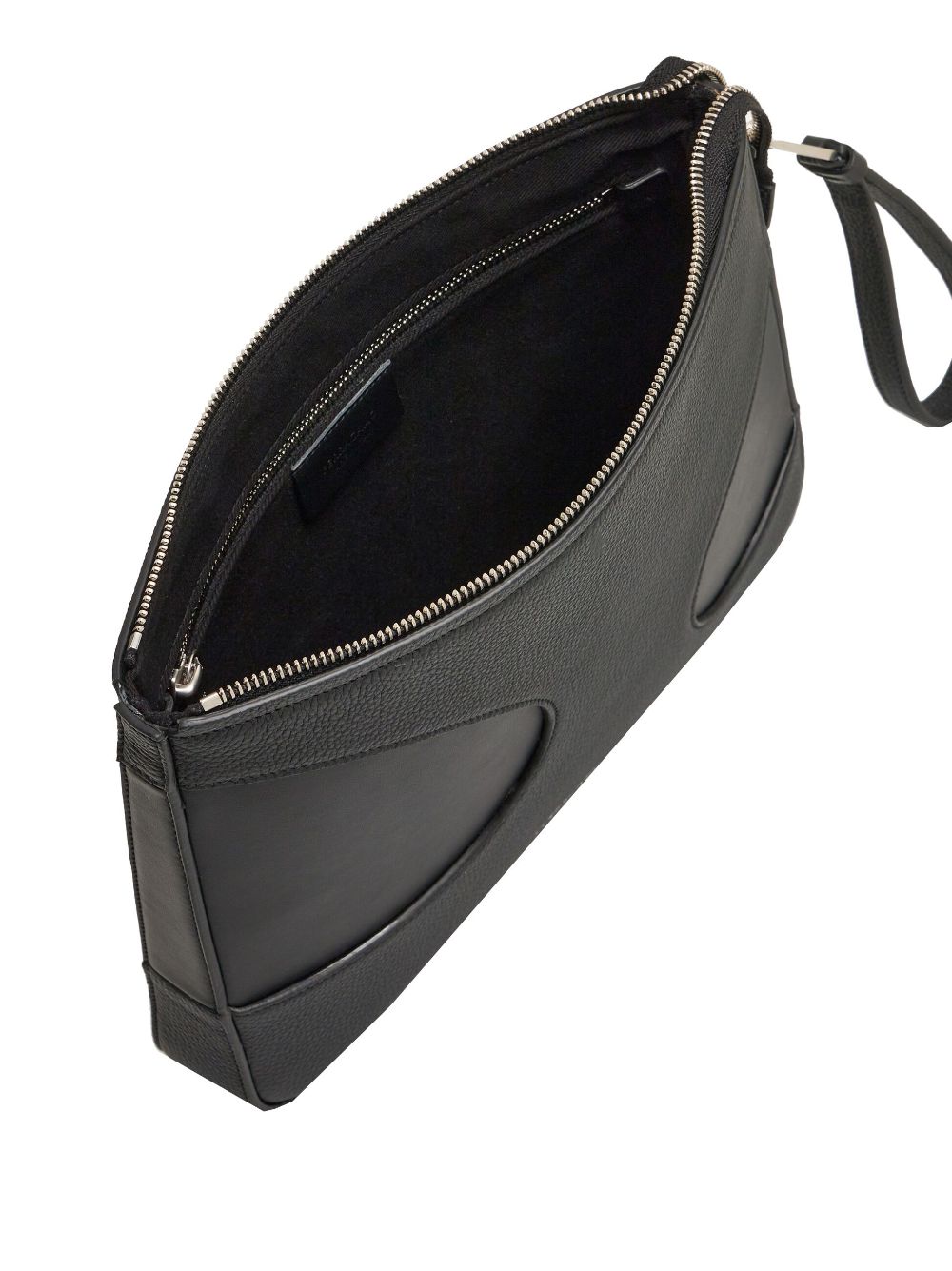 Ferragamo cut-out detailing leather clutch bag