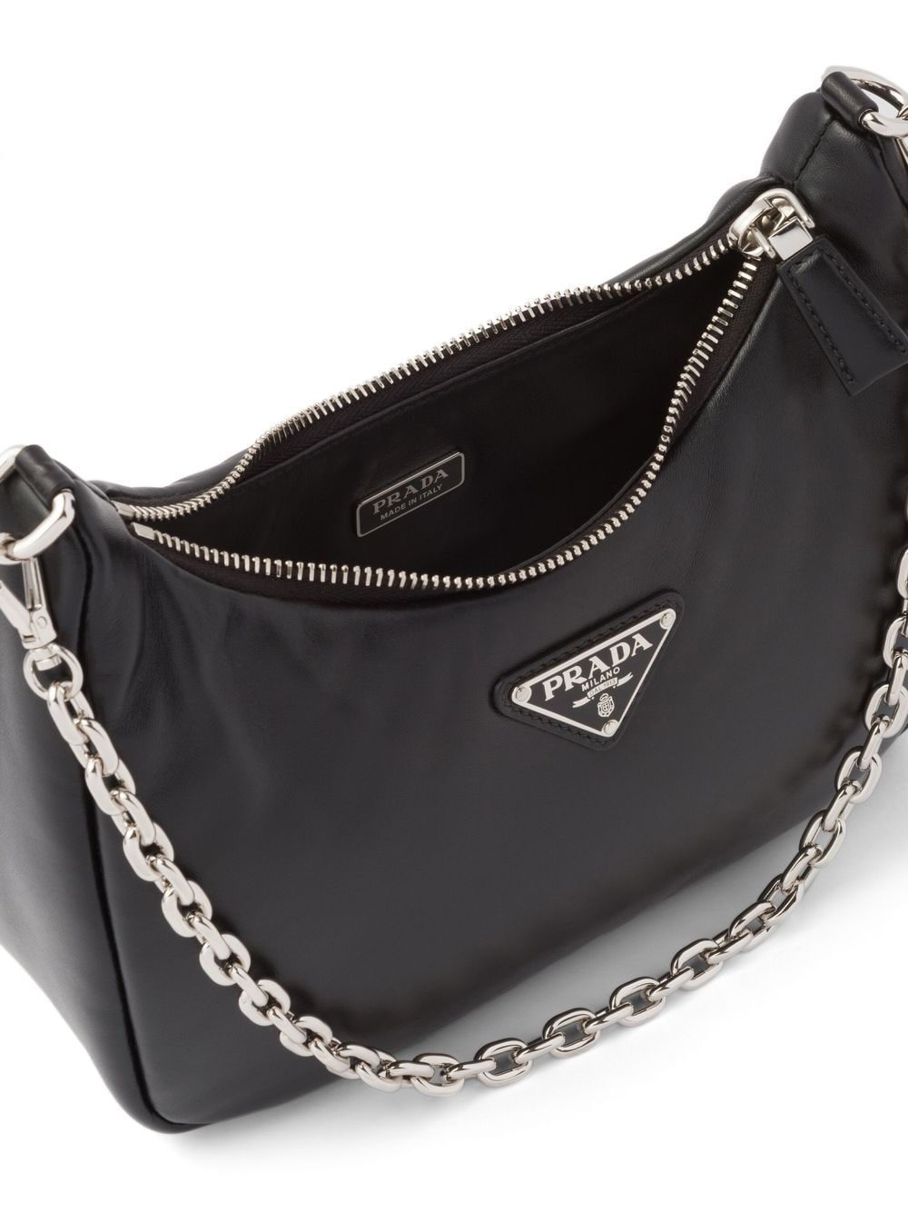 Pra*a re-edition 2005 padded leather shoulder bag