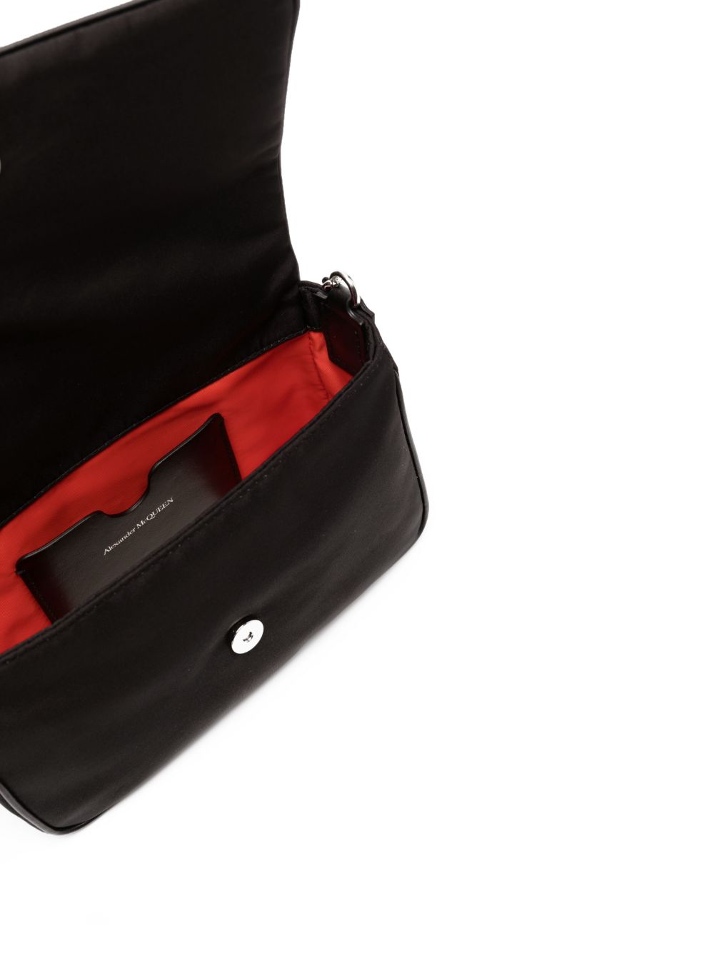 Alexander McQueen logo-graffiti-print crossbody bag