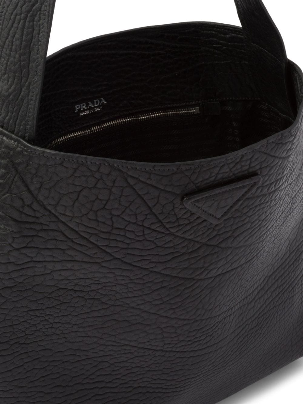 Pra*a grained leather tote bag