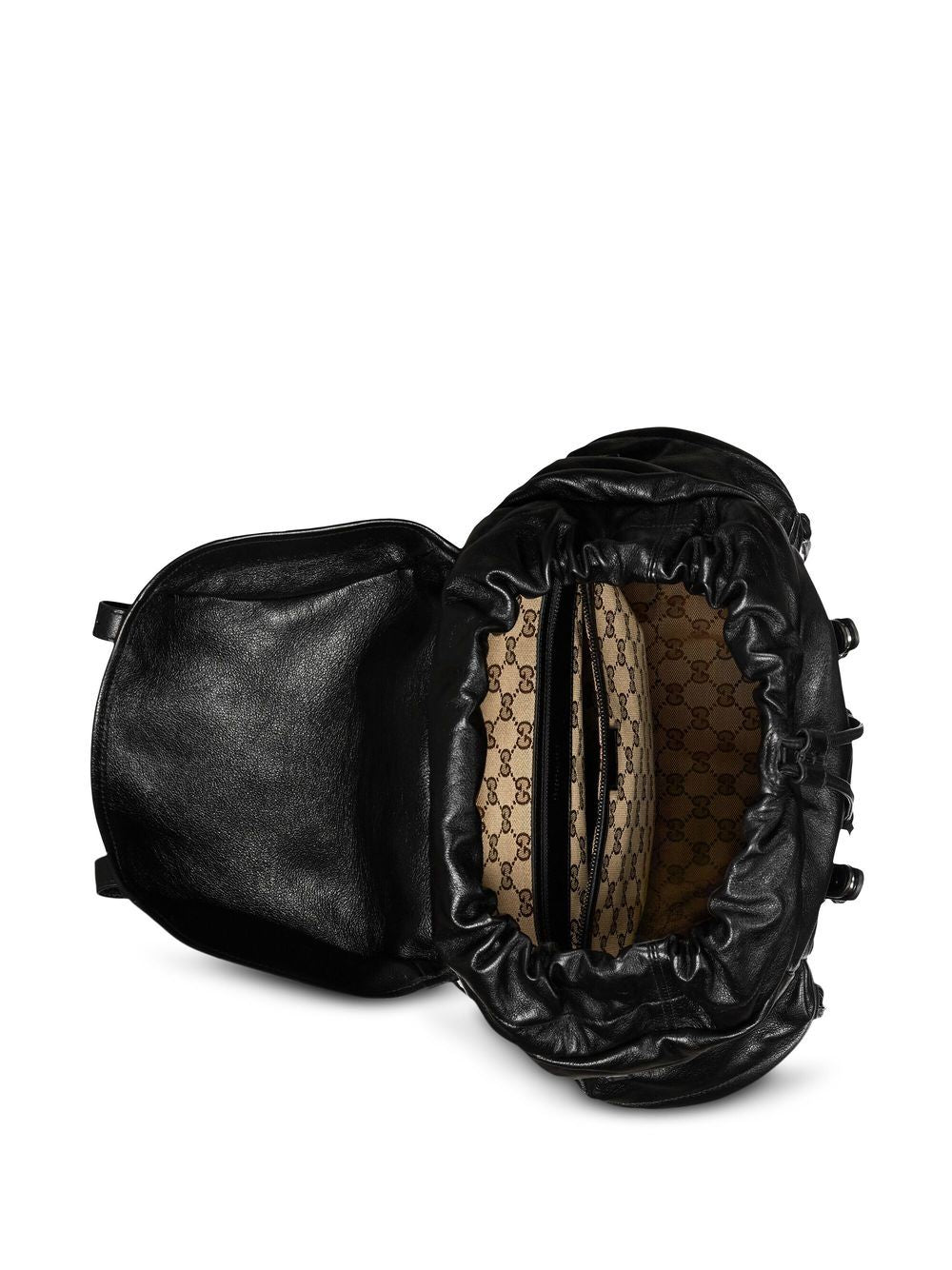 G*u*i double g leather backpack