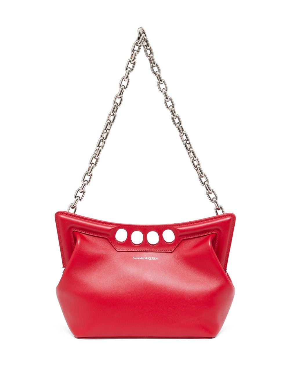 Alexander McQueen The Peak curved mini bag