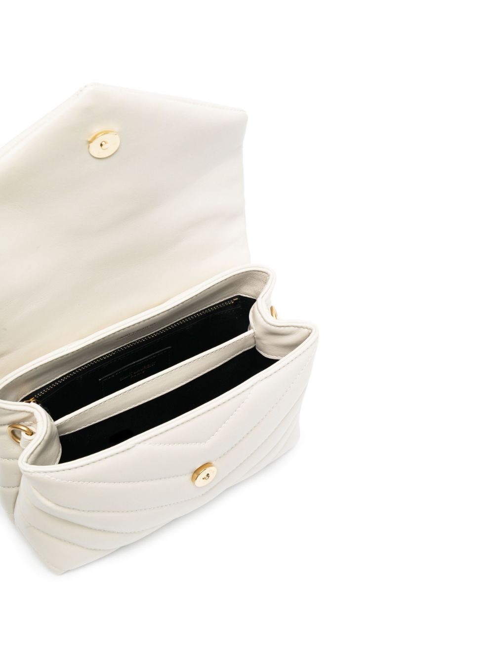 Saint Laurent logo-plaque quilted crossbody bag