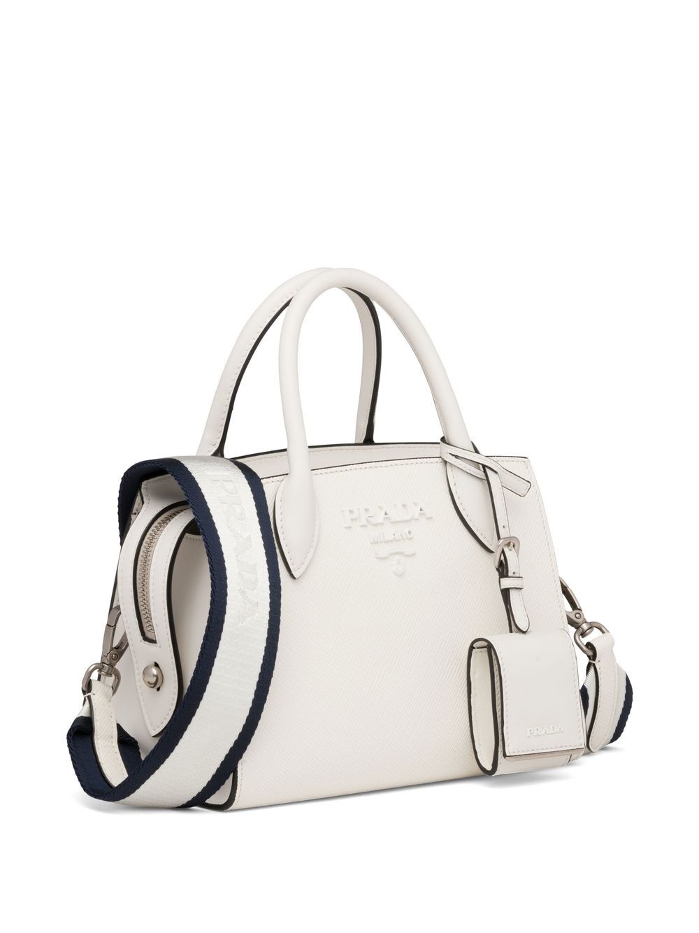 Pra*a mini saffiano leather tote