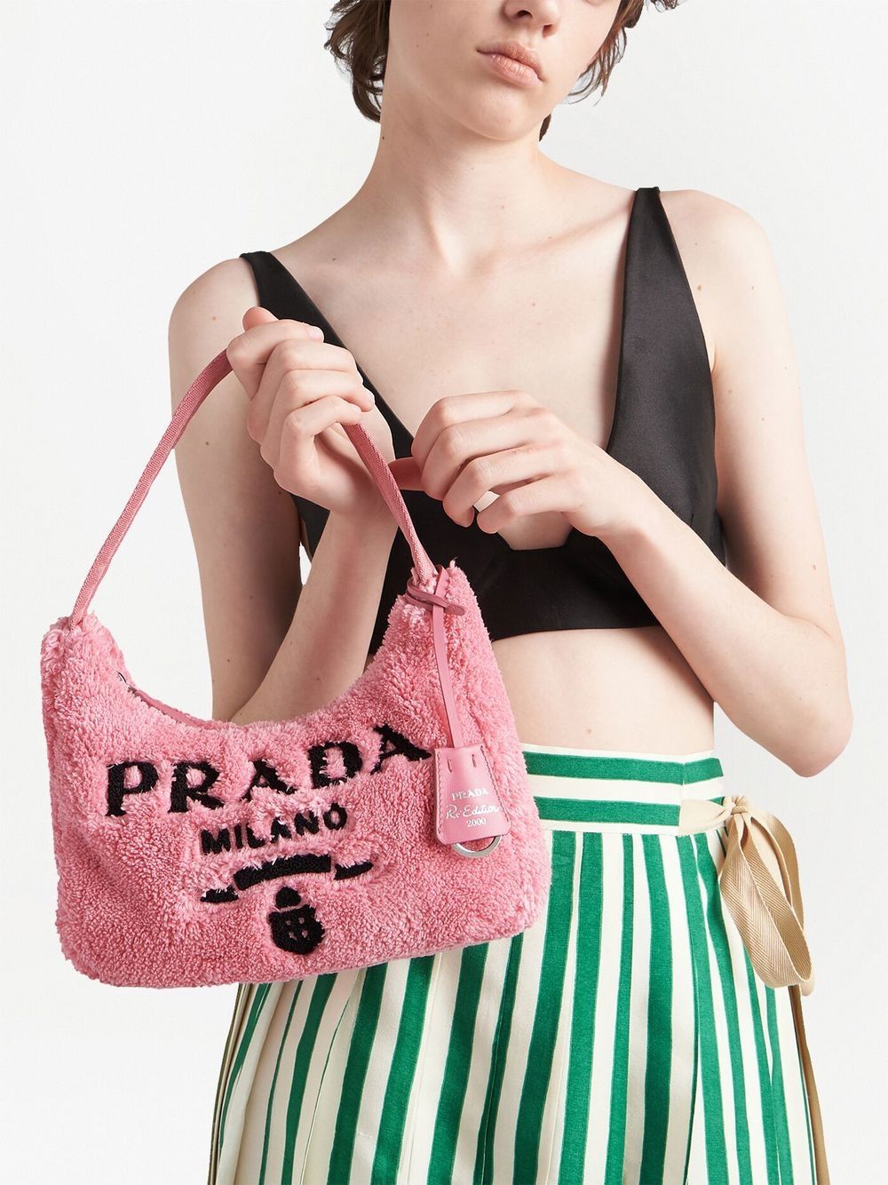 Pra*a re-edition 2000 terry-effect mini bag