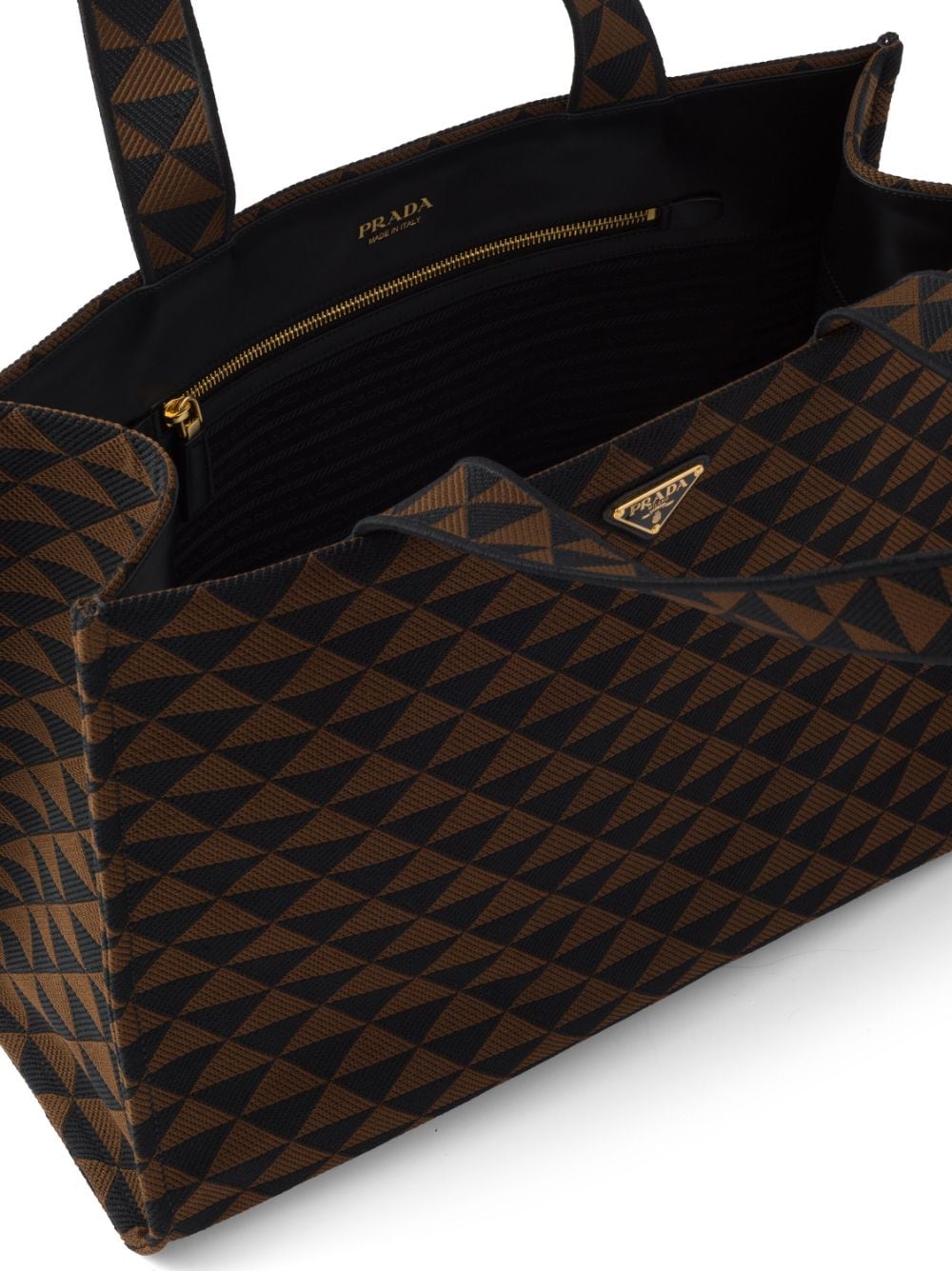 Pra*a çarge symbole geometric-print tote