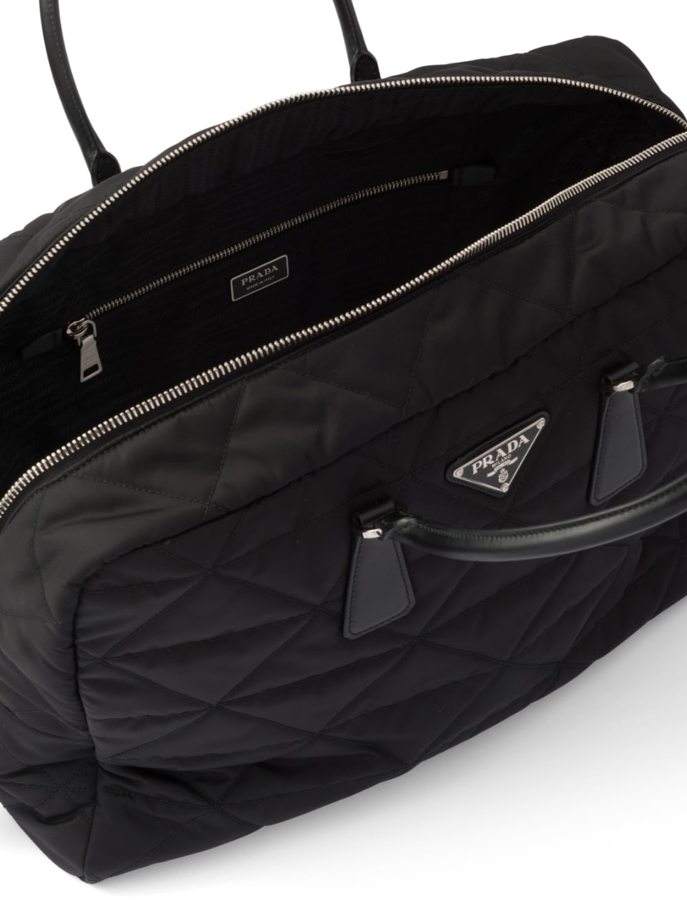 Pra*a re-nylon quilted travel bag