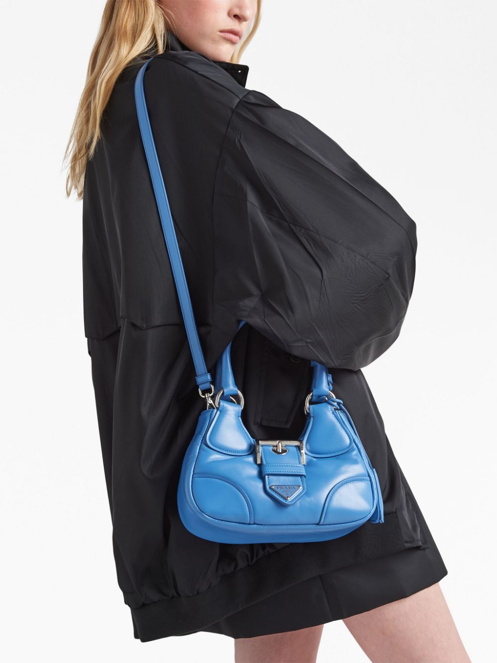 Pra*a moon padded nappa-leather mini bag