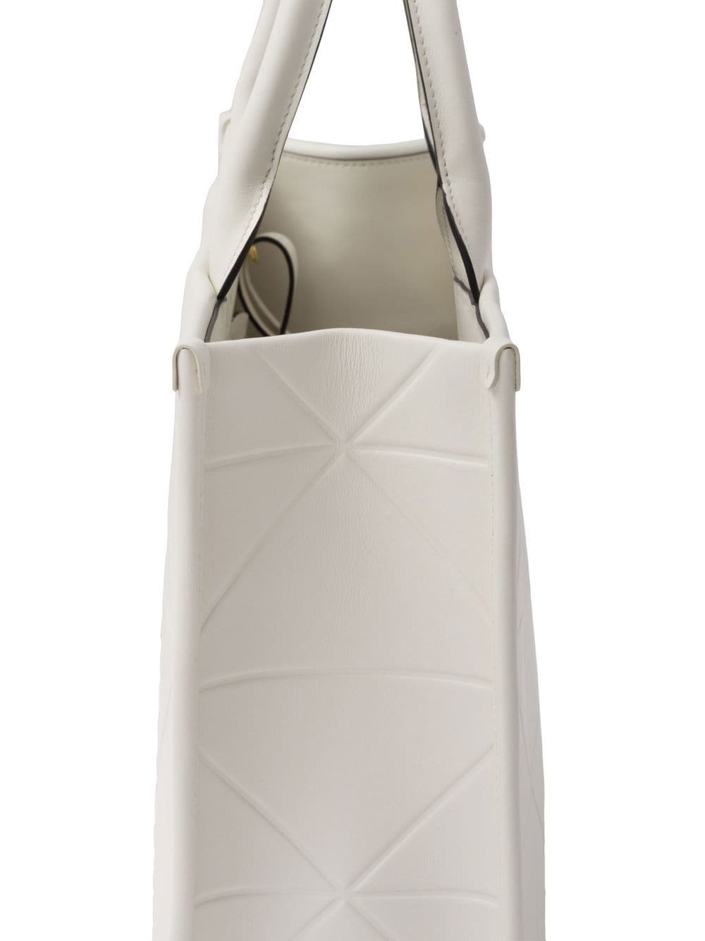 Pra*a medium symbole leather tote bag