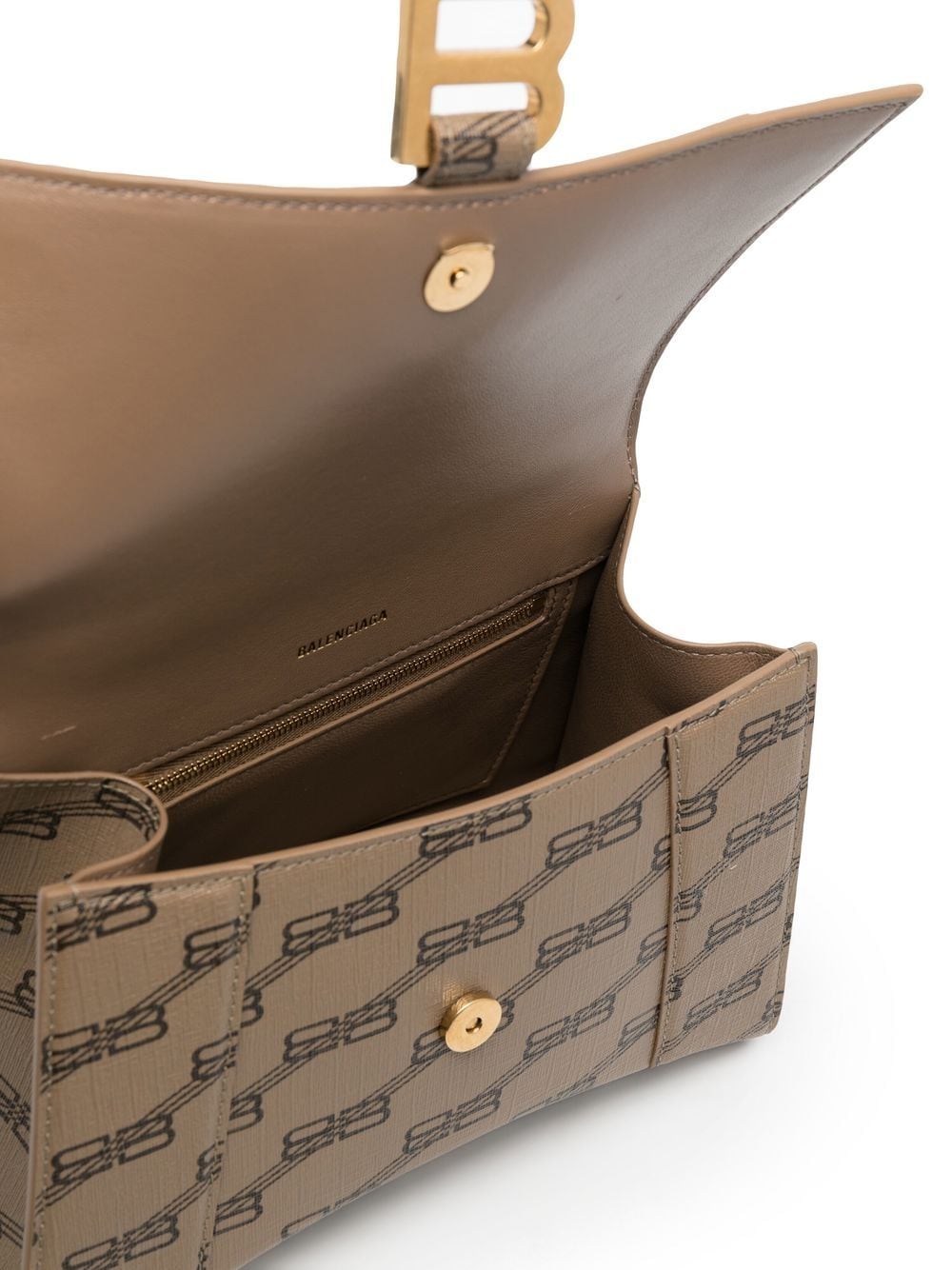 Ba*len*cia*ga hourglass bb monogram top-handle s tote bag