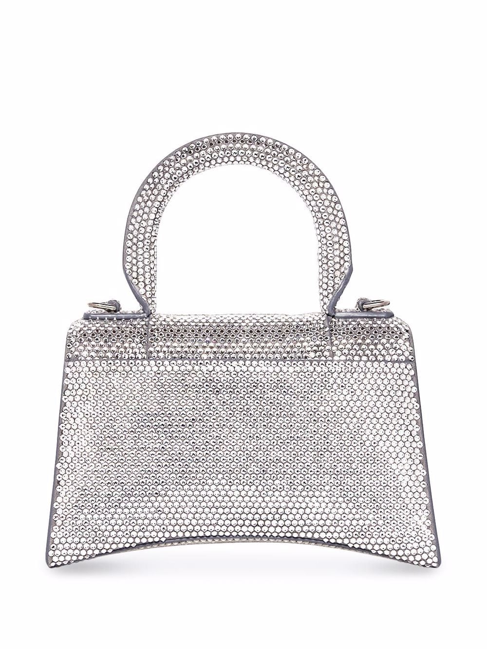 Ba*len*cia*ga crystal-embellished hourglass tote bag