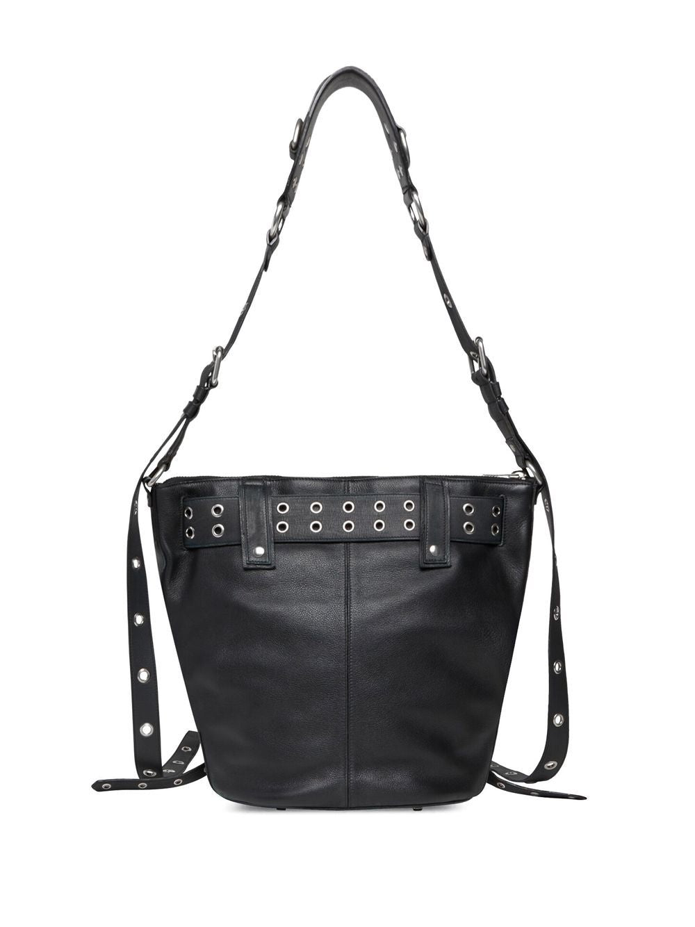 Ba*len*cia*ga emo leather bucket bag