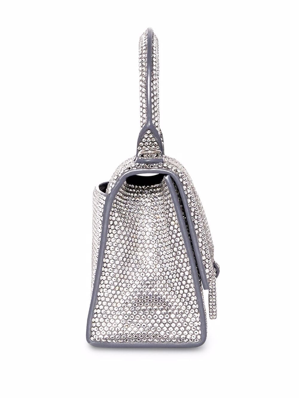 Ba*len*cia*ga crystal-embellished hourglass tote bag