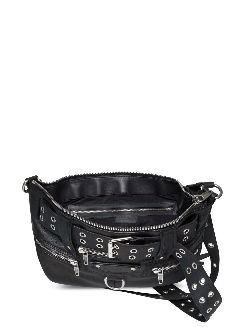 Ba*len*cia*ga emo leather bucket bag