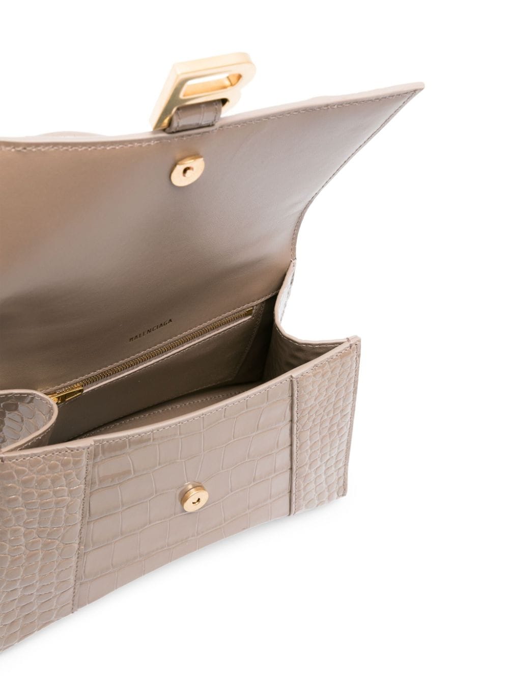 Ba*len*cia*ga small hourglass leather tote bag