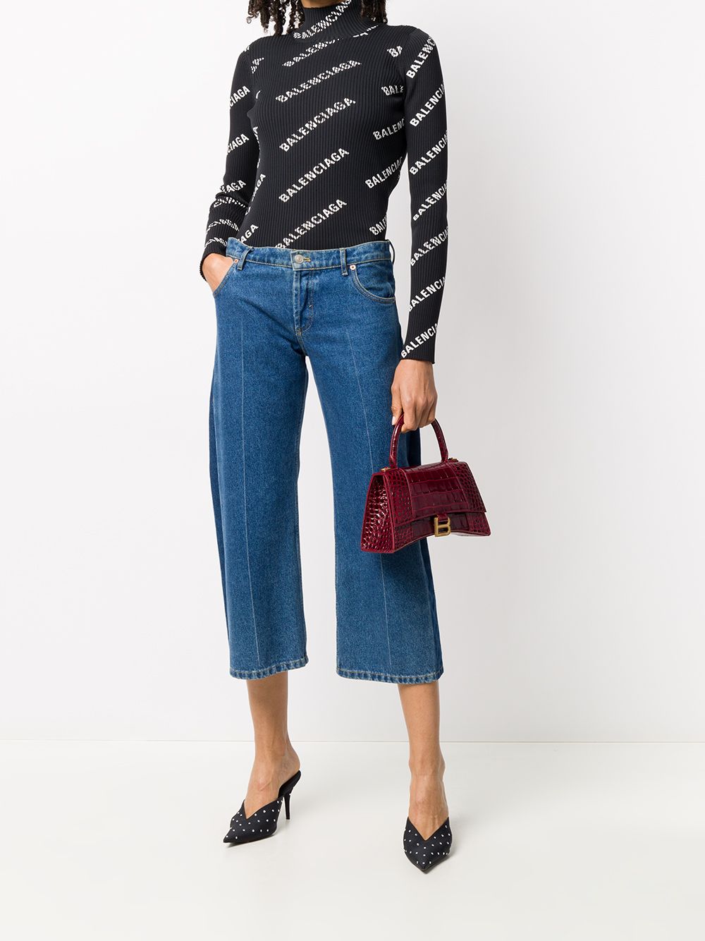 Ba*len*cia*ga hourglass b logo bag