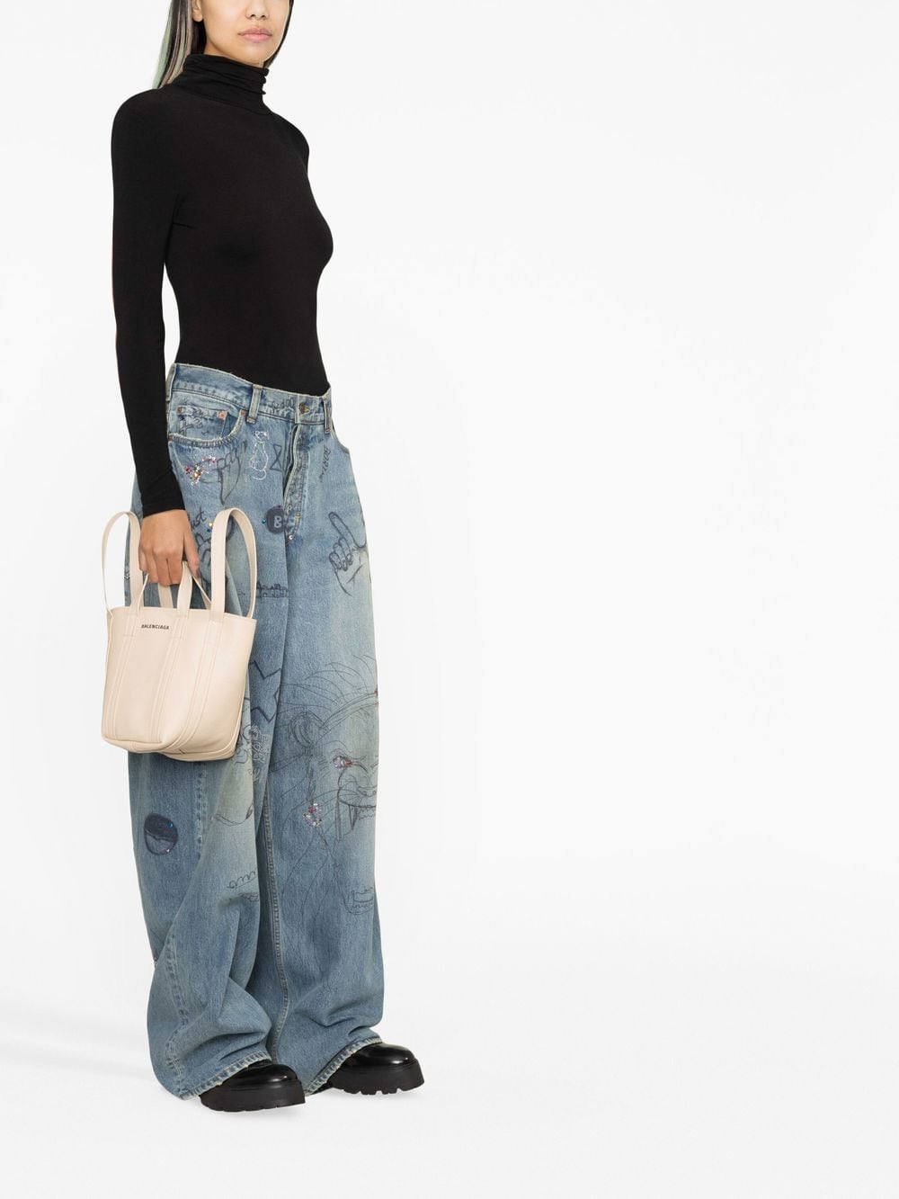 ba*len*cia*ga everyday xs N0*H-south tote bag