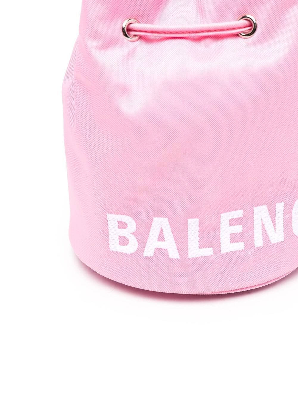 Ba*len*cia*ga wheel xs logo-embroidered bucket bag