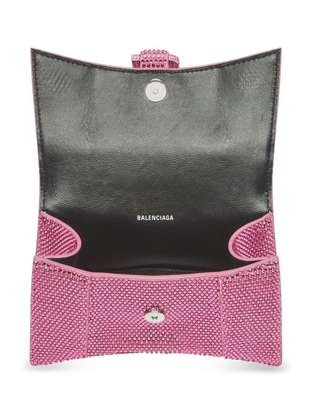 Ba*len*cia*ga xs crystal-embellished hourglass tote bag