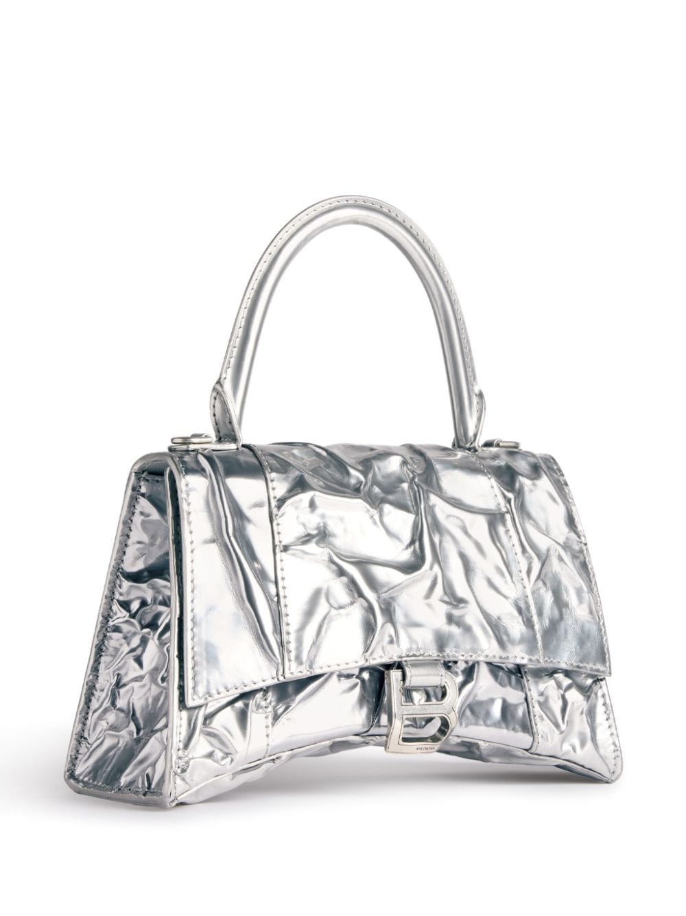 Ba*len*cia*ga small hourglass leather tote bag