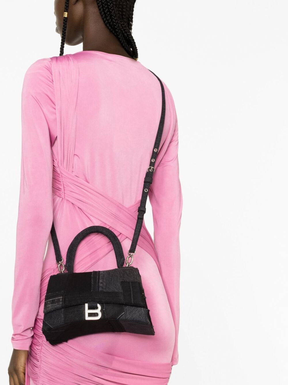 Ba*len*cia*ga s hourglass patchwork tote bag