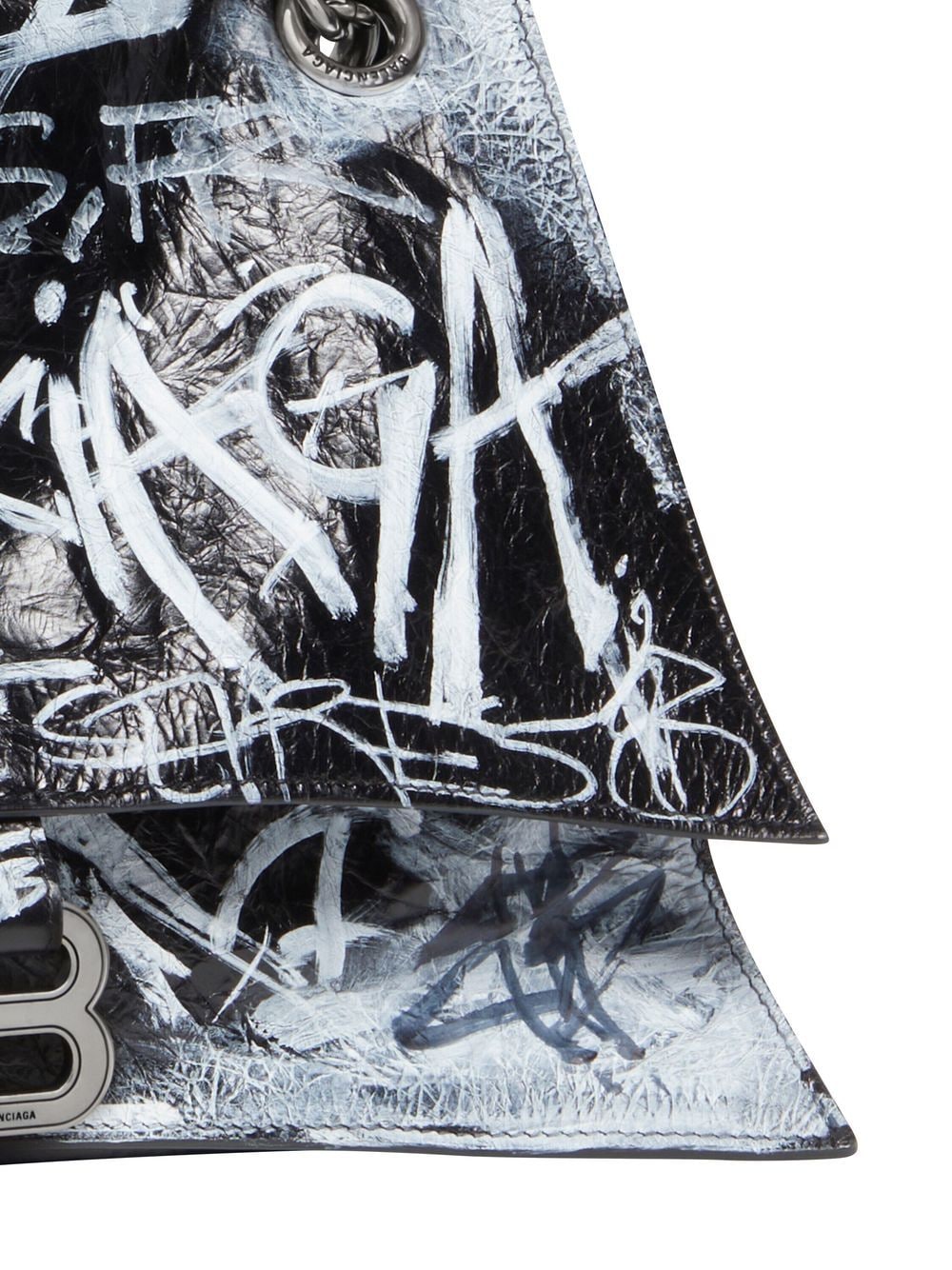 Ba*len*cia*ga crush leather shoulder bag