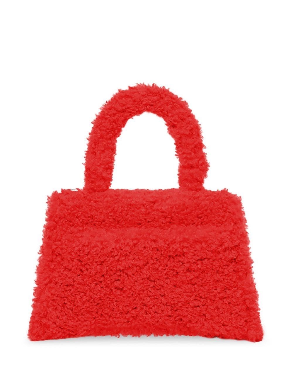 Ba*len*cia*ga furry hourglass small tote bag