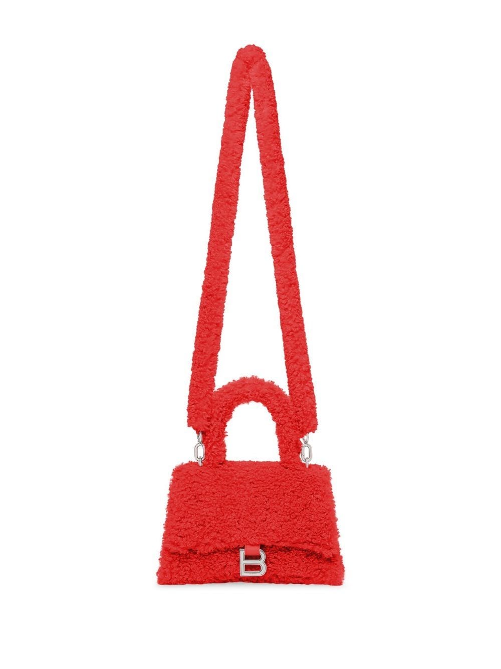 Ba*len*cia*ga furry hourglass small tote bag