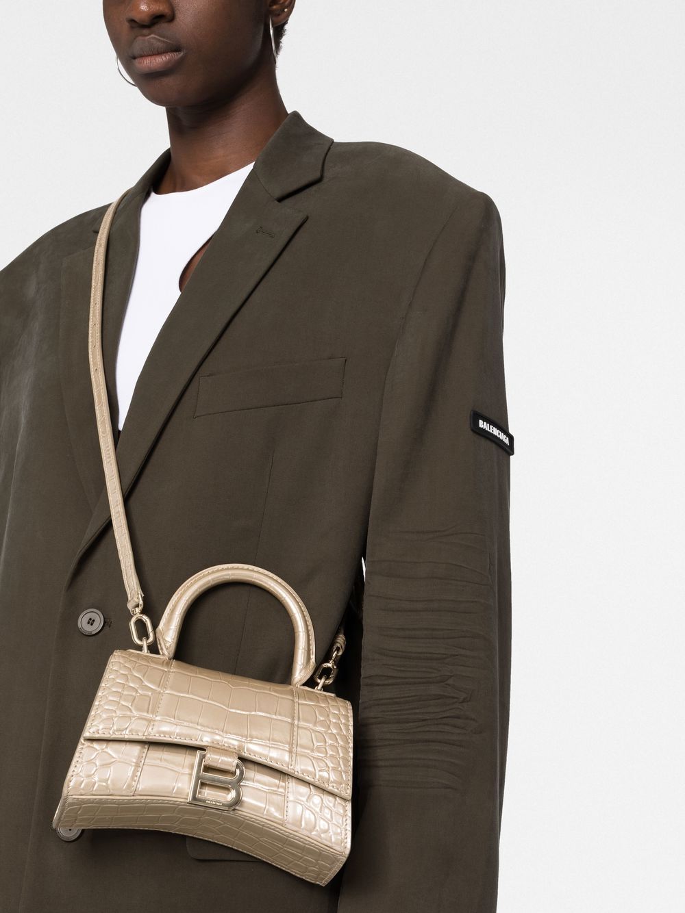 Ba*len*cia*ga xs hourglass top-handle bag